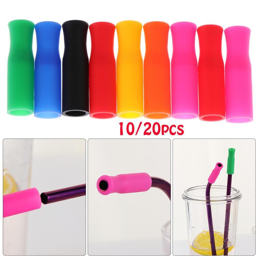 Food Grade Teeth Protector Tip Reusable straws cap drinking straw Straw sleeve silicone cover