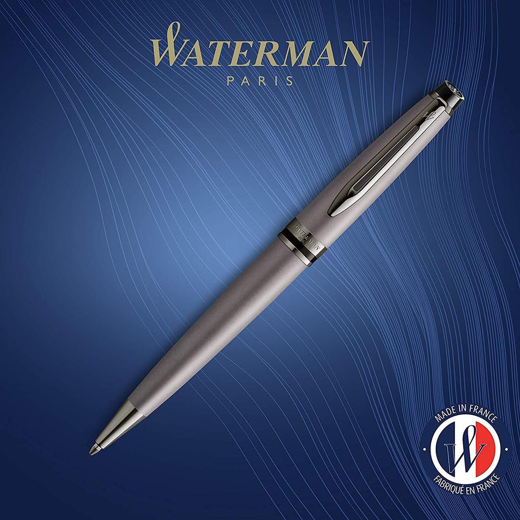 Waterman Ballpoint Pen Expert Metallic Black RT Fine Point Gift Box Genuine Imported Product 2119267Z Oil-based