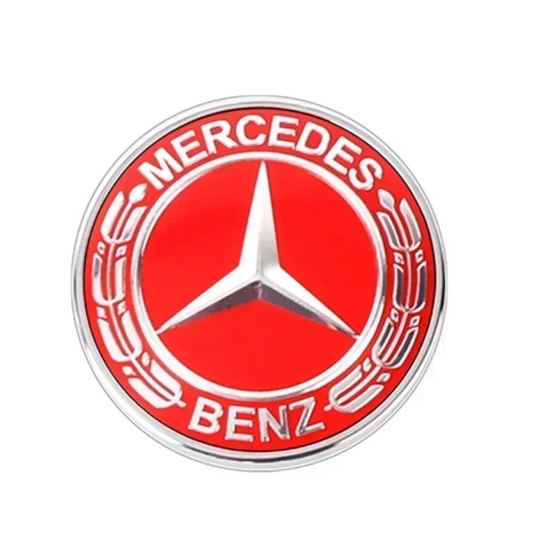 Car Metal 57mm Front Hood Badge Logo For Mercedes Benz AMG W203 W204 W205 W212 W213 GLC GLA GLB A0008171901 Sticker Accessories BP4