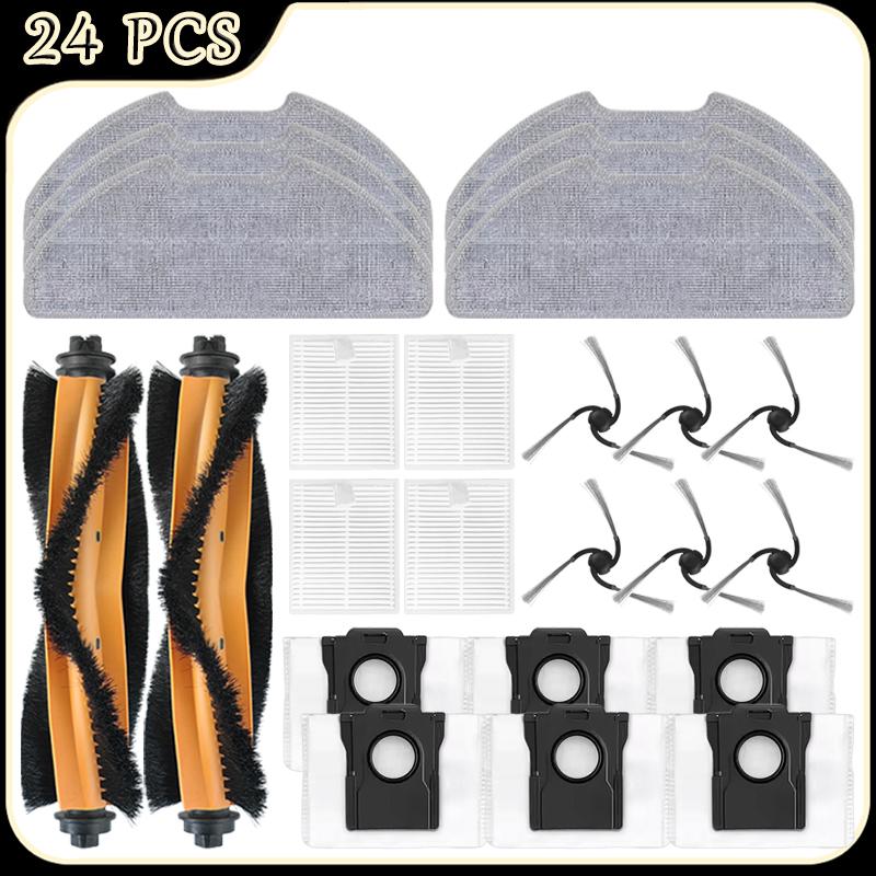 For Dreame D20 Air Plus/F21/F21 Plus/F20/F20 Plus Robot Vacuum Accessories Main Side Brush Filter Mop Dust Bag Replacement Parts