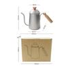 650ML Hand Brewed Coffee Pot Long Narrow Spout Handle Stainless Steel Kettle Camping Tableware Teapot Coffee Brewing Accessories