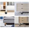 4/6/8Pcs 1/2-Inch Round Furniture Riser Heavy Duty Bed Riser Adjustable Stackable Anti-slip Table Couch Chair Sofa Cabinet Leg Lift