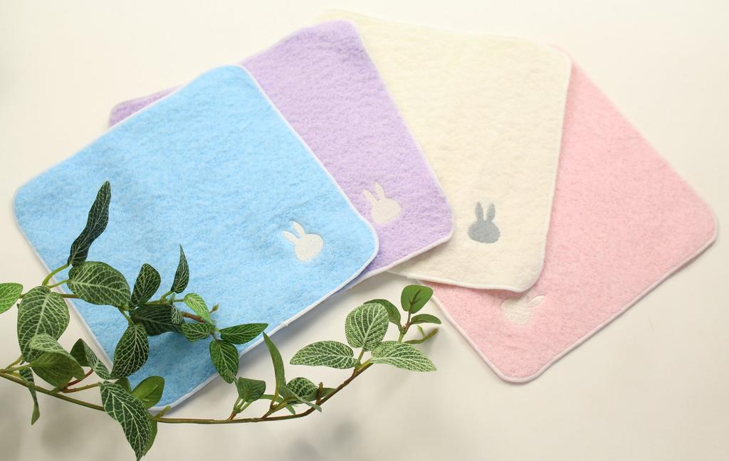 Полотенце Maruei Полотенце Имабари Прохладный Миффи Пушистый Цвет слоновой кости Носовой платок, Мини,