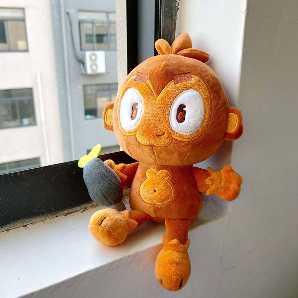 Bloons Monkey Plush Bloons Monkey City Cute Cartoon Monkey, Dart Monkey Plush Doll, Monkey King Soft Doll Bloons TD for Kids Children Gift Birthday