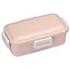 Bento Box, 530ml, Single Tier, Made In Japan, for Women, with 4-Point Locking for Leak-Resistant Storage, Dishwasher and Microwave Safe, Dusky
