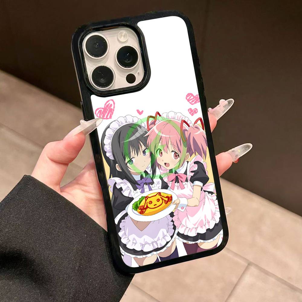 Милый Аниме Puella Magi Madoka Magica Чехол Для Magsafe Для IPhone 17 16 Pro Max 15 14 Plus 13 12 11 Беспроводная Зарядка Чехол Для Телефона