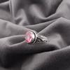 Pink Tourmaline Gemstone Ring, Handmade 925 Solid Sterling Silver Jewelry, Meditation Ring Jewelry For Women