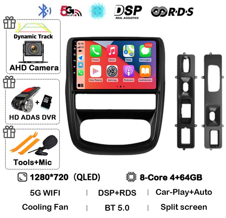 Android 14 Carplay Автомагнитола для Renault Duster 1 2010 2011 2012 2013 2014 2015 Мультимедийный Видеоплеер GPS 360 Камера 4G