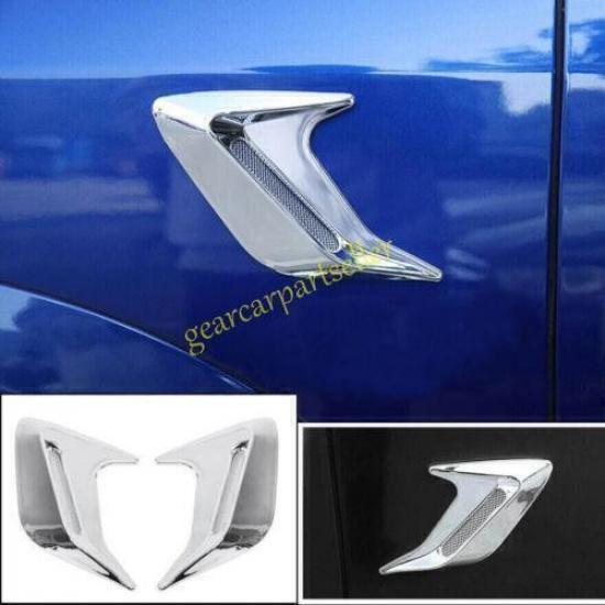 For Kia K5 Optima 21-2024 Chrome Side Door Fender Vent Air Wing Molding Cover