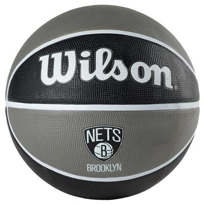 Wilson Мяч баскетбольный унисекс-команда НБА Brooklyn Nets, черный
