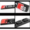 ABS Car Styling Front Grille Emblem Badge for S SQ3 SQ5 SQ7 SQ8 RSQ3 RSQ5 RSQ7 TTS TTRS Black Logo Auto Retrofit Accessories