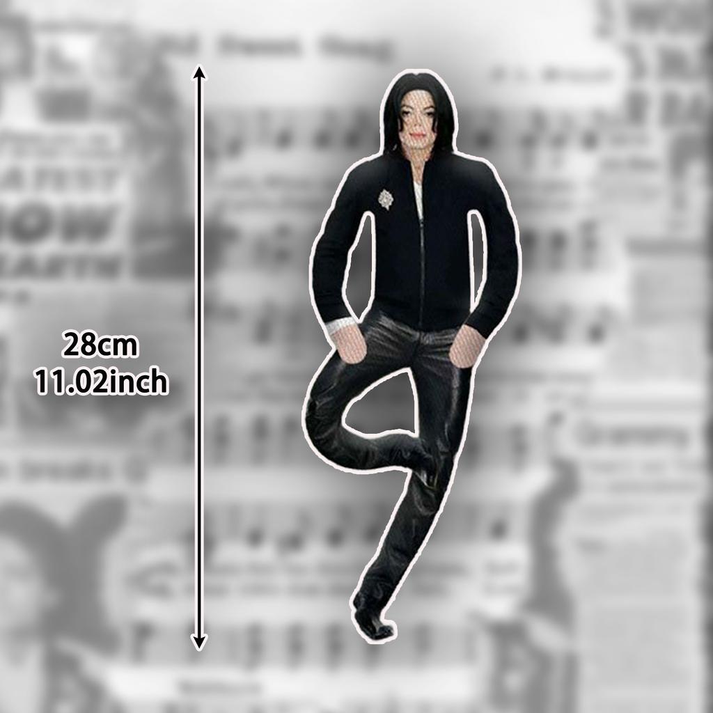 Treasuringu Michael Jackson Cosplay Prop Plush Doll Abstract Plushie Joint Mobility Adjustable Poses Stuffed Toy Fans Gifts