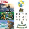 Zelda Game Themed Birthday Party Decoration Set With Banners, Cake Toppers, And Balloons Starry Sky Brand
