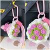Crochet Flowers Crochet Flowers Keychains Mini Mini Flower Charm  Phone Bag Keys Accessory