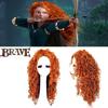 Merida Brave Cosplay Wig Long Curly Hair For Halloween Carnival Comic Con