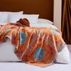 Плетеное одеяло Brangdy Королевский стиль с кисточками и марлей