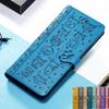 Leather Flip Protection Case For OPPO A77S A57S A54S Realme C25S C30S C21Y C25Y Vivo V25E V23E V21E Y21S Y20S Y11S Y53S Cat And Dog Motif Wallet Cover