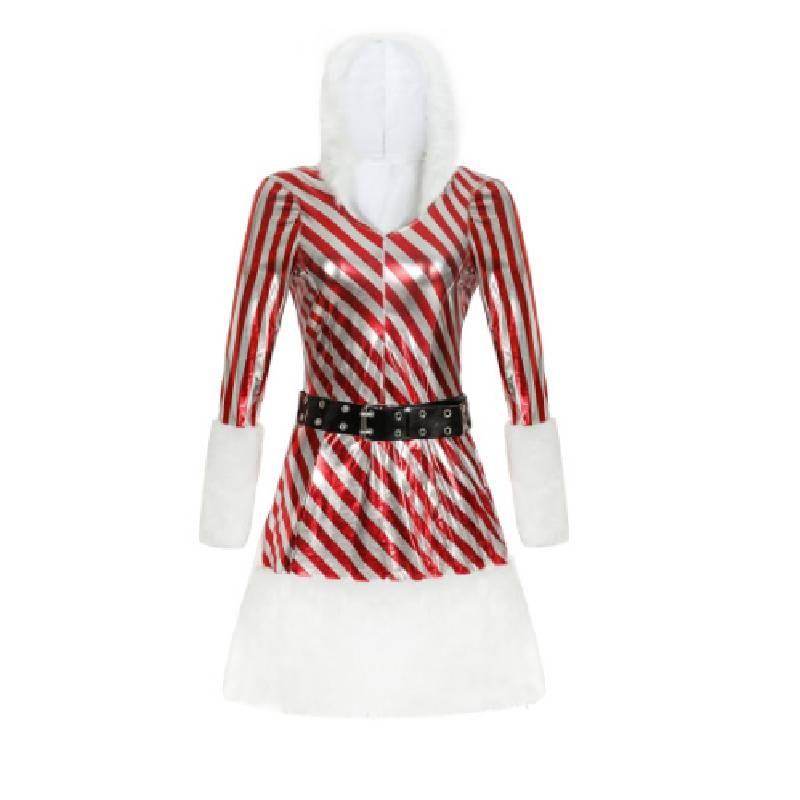 Женские рождественские платья Костюм Мисс Леденец для взрослых Праздничные косплей-вечеринки