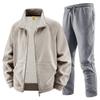 Men Sets Fleece Jacket + Pants Warm Winter Tracksuit Male Sweatshirt  2 Piece Suit Casual  Cashmere Sportswear
