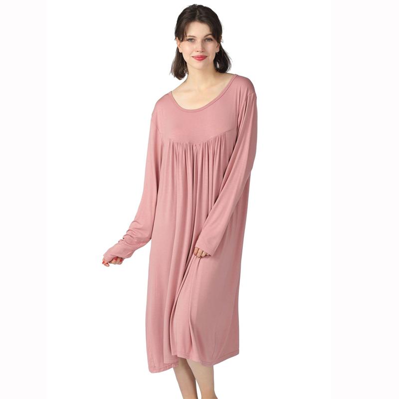 Хлопковые пижамы с длинными рукавами больших размеров, женские рубашки-рубашки больших размеров, ночные рубашки, ночные рубашки миди длины для женщин