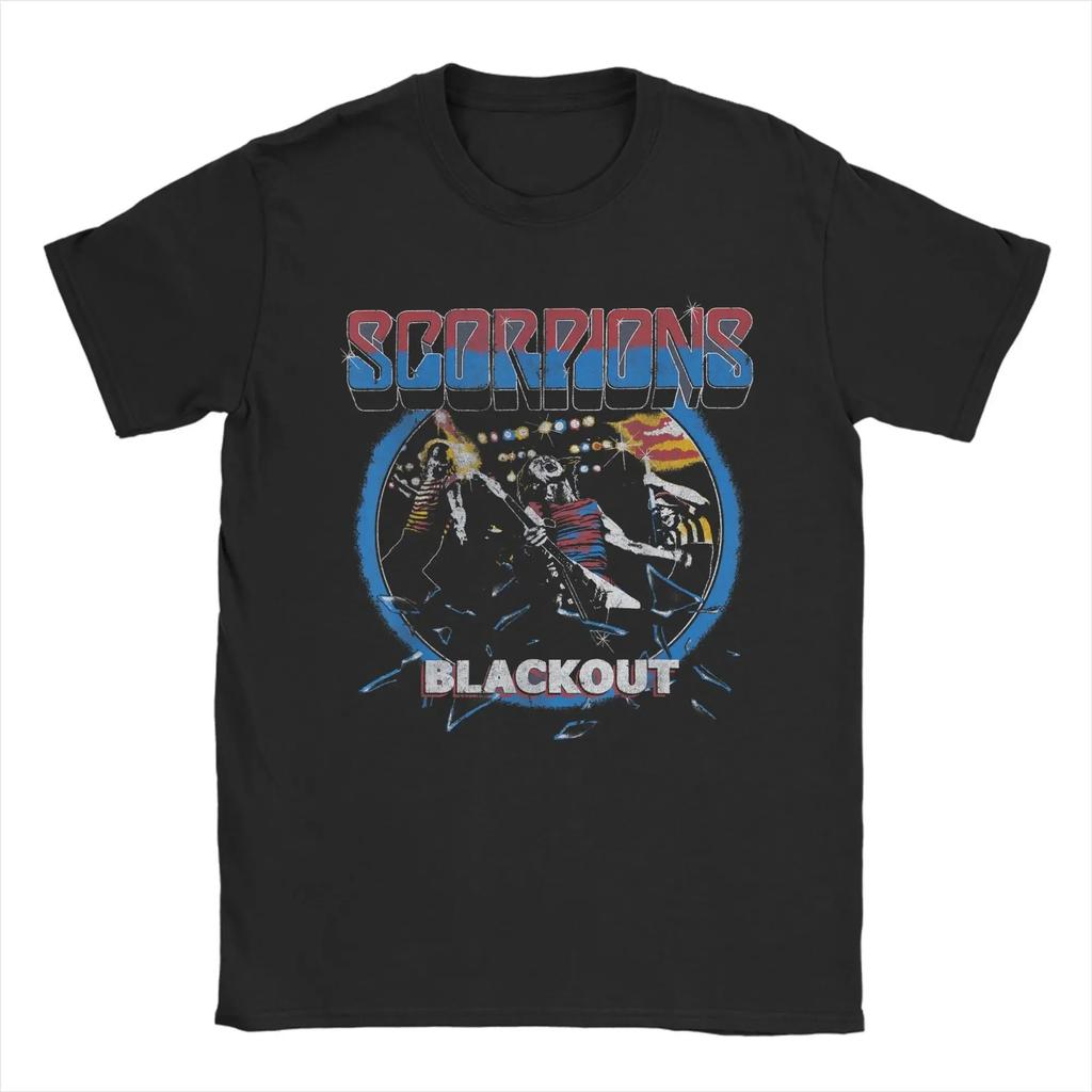 Scorpions Blackout Live TShirt Heavy Metal Rock Band Unisex Cotton Fashion New Summer Oversized Casual Top Tshirts