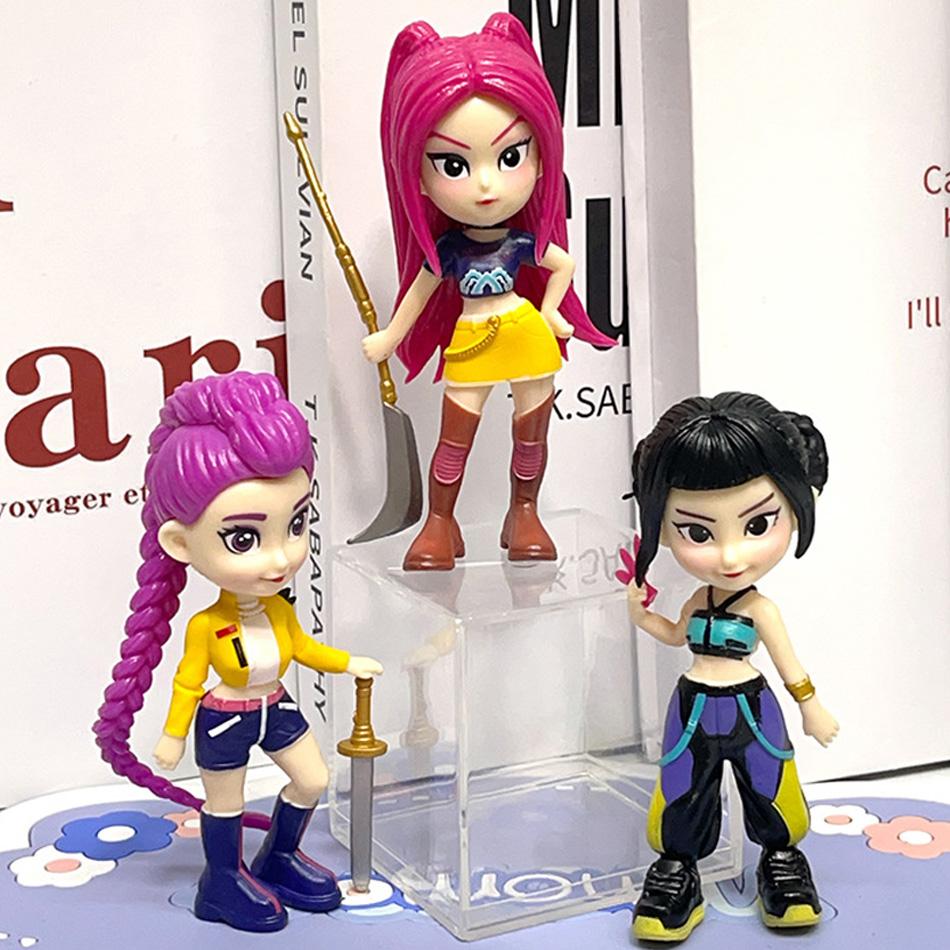 Новый набор из 6 шт. Аниме Kpop Серия Охотник на демонов Фигурка Игрушка Настольное украшение Статуэтки Украшение Хэллоуин/Рождество Подарки на день рождения для детей