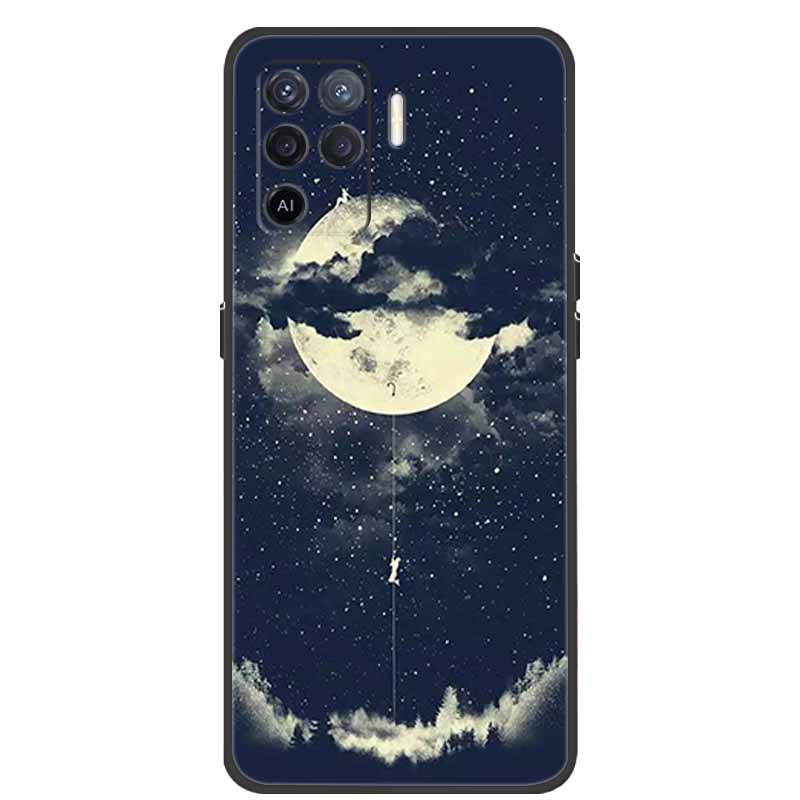 Для чехла OPPO Reno5 Lite Чехол Ударопрочный Мягкий силикон ТПУ Задняя крышка Для телефона Oppo Reno 5Z 5 Lite Чехол 5Lite CPH2205 Fundas