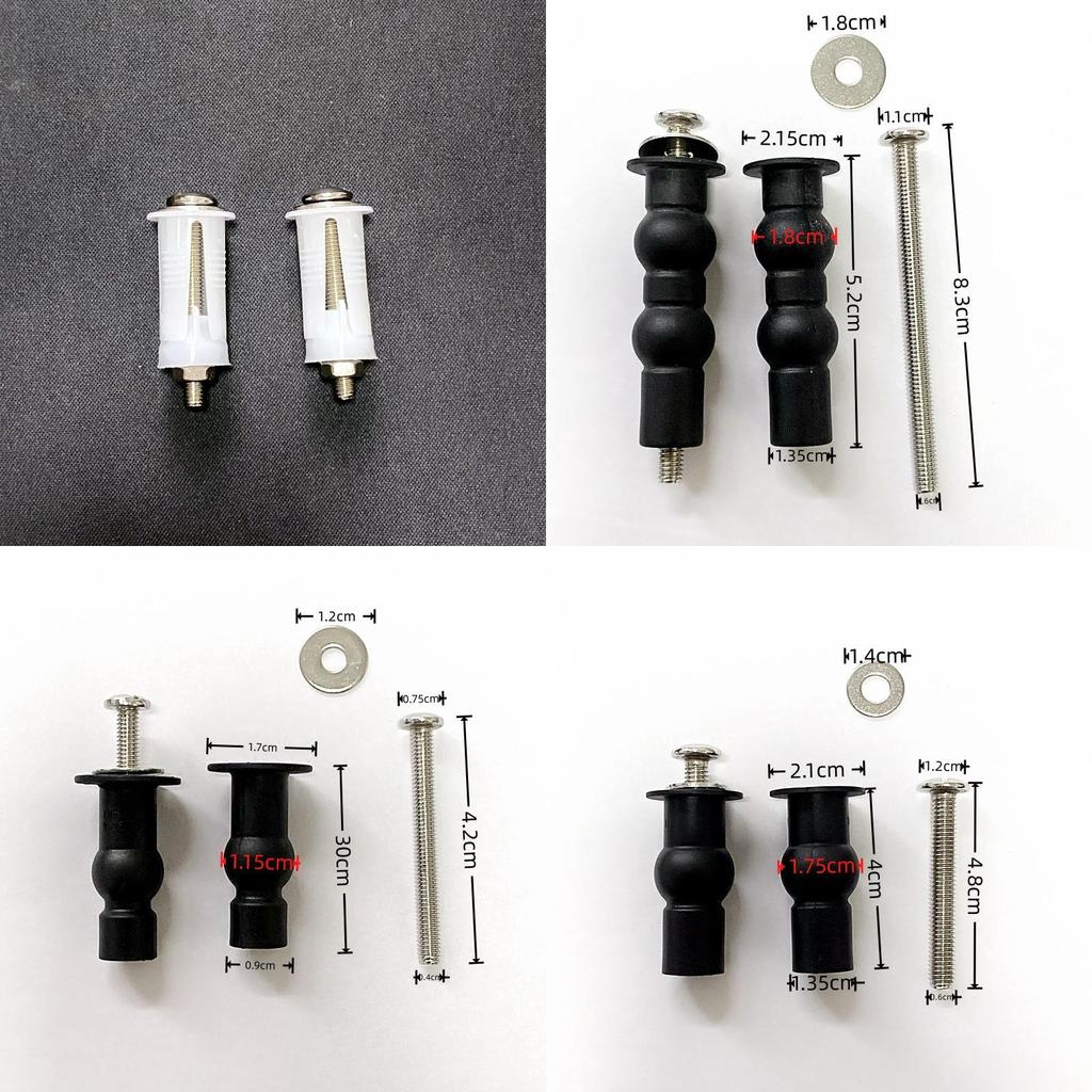 Stainless Steel Toilet Seat Fixing Bolts With Rubber Expansion For Bathroom Repair