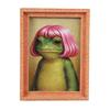 Office Whiteboard Magnet Abstract Frog Refrigerator Magnet, Framed Hairstyle Fridge Decor Home Kitchen Decoration Party Favors Collectible