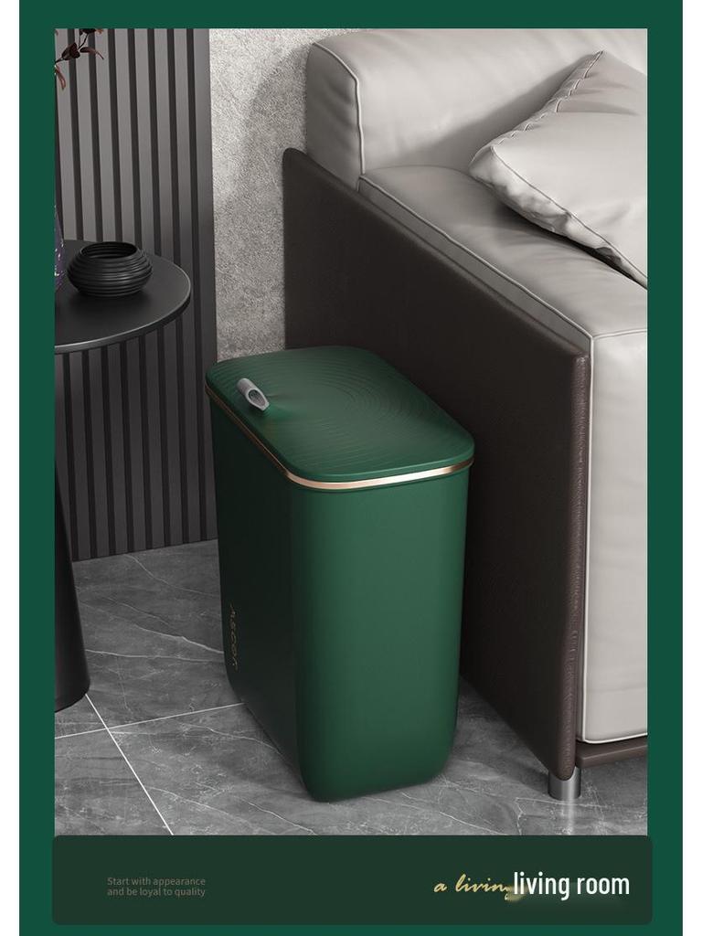 Large Capacity Wall-Mounted Trash Can with Lid for Bathroom, Kitchen, Bedroom, and Living Room
