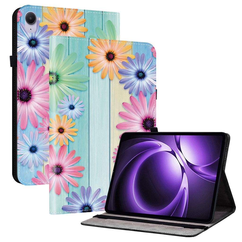 For Xiaomi Redmi K Pad Leather Case Pattern Printed Stand Tablet Cover with Card Slots