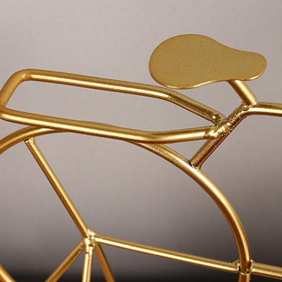 Настольные часы-велосипед Мини-модель велосипеда Будильник Работают от батареек Декоративные металлические настольные часы для гостиной, кухни, ванной комнаты, офисного стола, полки