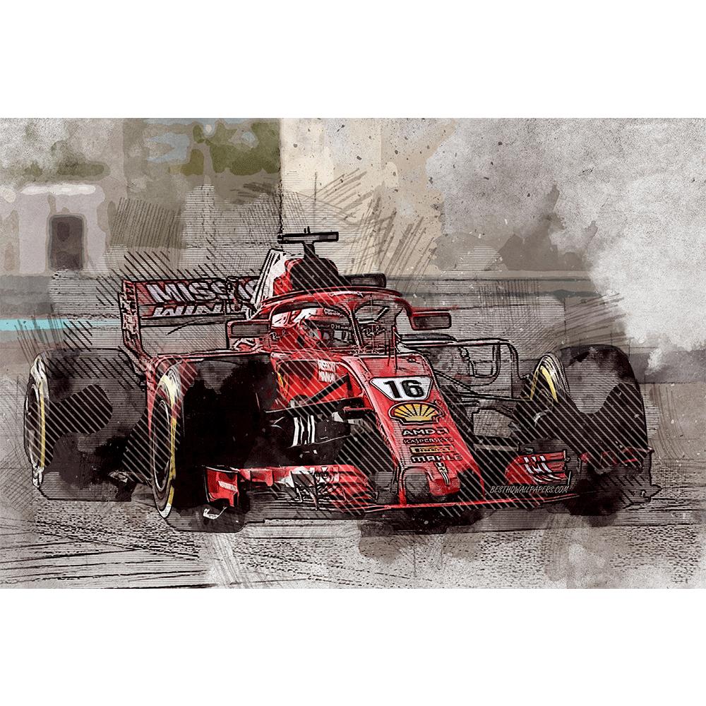 Graffiti Racing Car Driver Canvas Paintings Wall Art Posters Abstract Living Room Art Pictures Decor