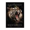 Motivational Quote Black Lion Tiger Canvas Paintings Inspired Art Classic Poster and Print Wall Painting for the Office of Home Decor