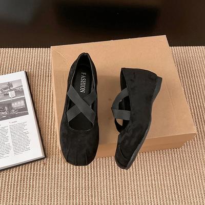 Женские туфли на плоской подошве, модные, с раздельным носком, на плоской подошве, повседневные туфли Laofer, неглубокие, без застежек, женские балетки, мягкие туфли