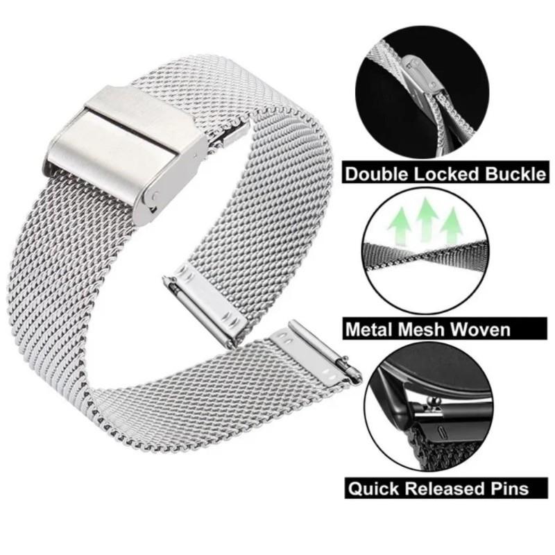 Smartwatch Stainless Steel Band with PC Protection Case Cover For TicWatch Atlas Pro 5 Enduro