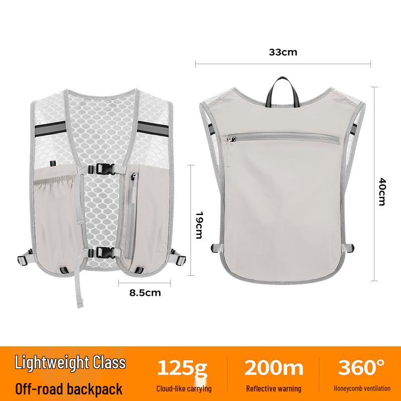 Унисекс Жилет для Бега по пересеченной местности и Пешего Туризма с Держателем для Бутылки Воды – Портативное Снаряжение для Активного Отдыха