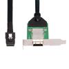 Xiwai Mini SAS Internal Male To External Female Extension 50cm PCBA with Bracket SFF-8087 36-Pin SFF-8088 Cable, Low-Profile