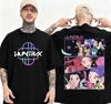 Лето 2025 K-pop Охотники на демонов Фильм Графический 100% Хлопок Печатные Футболки Мужчины Женщины Винтажная Эстетика Круглый вырез Уличная одежда Y2k