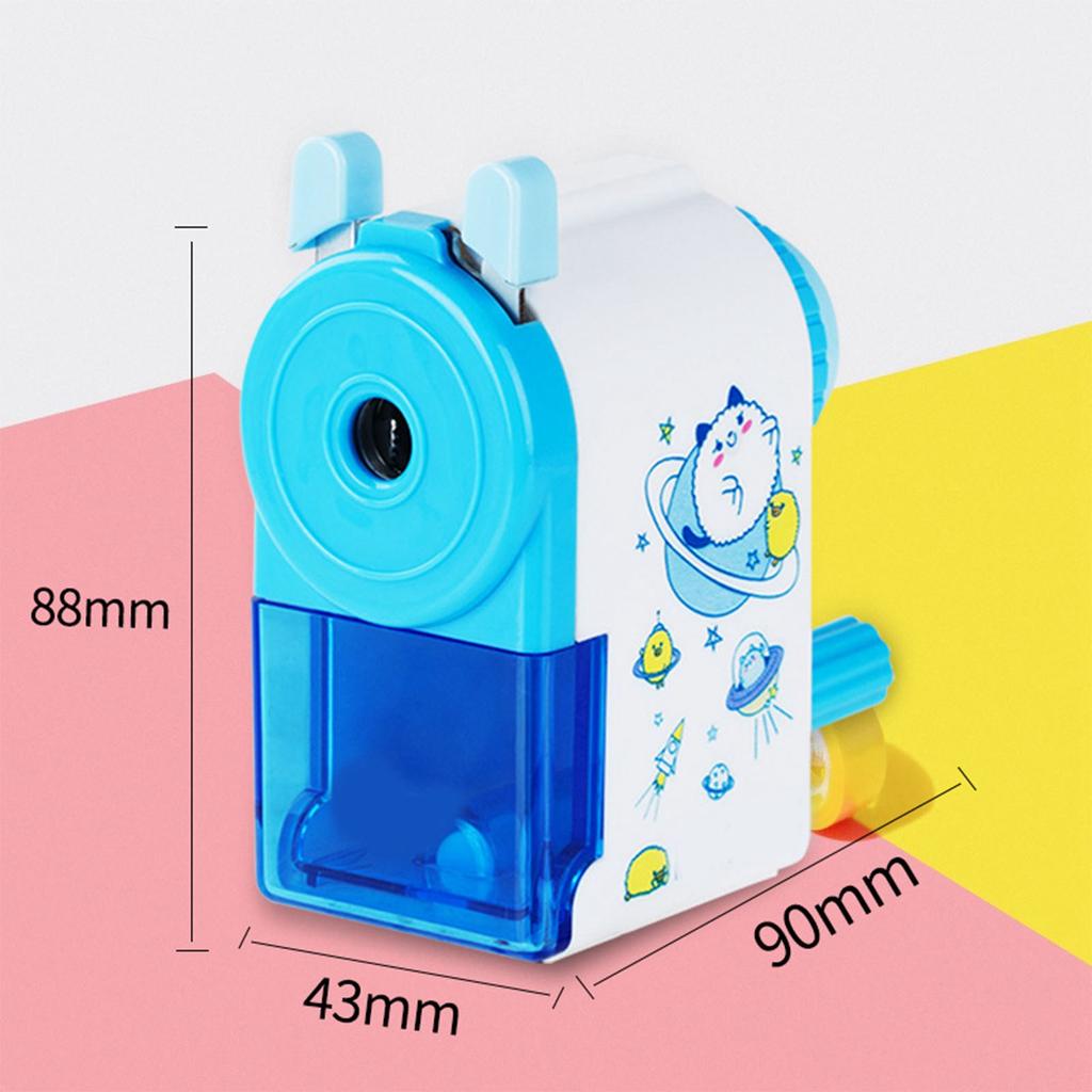 Rotating Pencil ener Cute Portable Efficient Hand Crank Manual Pencil ener for Students