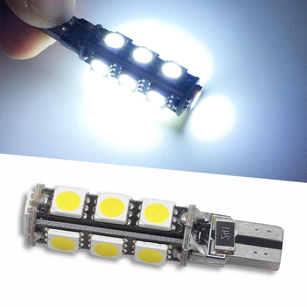 2X T10 W5W 5050 13SMD 9SMD белые внутренние светодиодные лампы для автомобиля, клиновидные лампы для чтения, супер яркие, DC 12 В