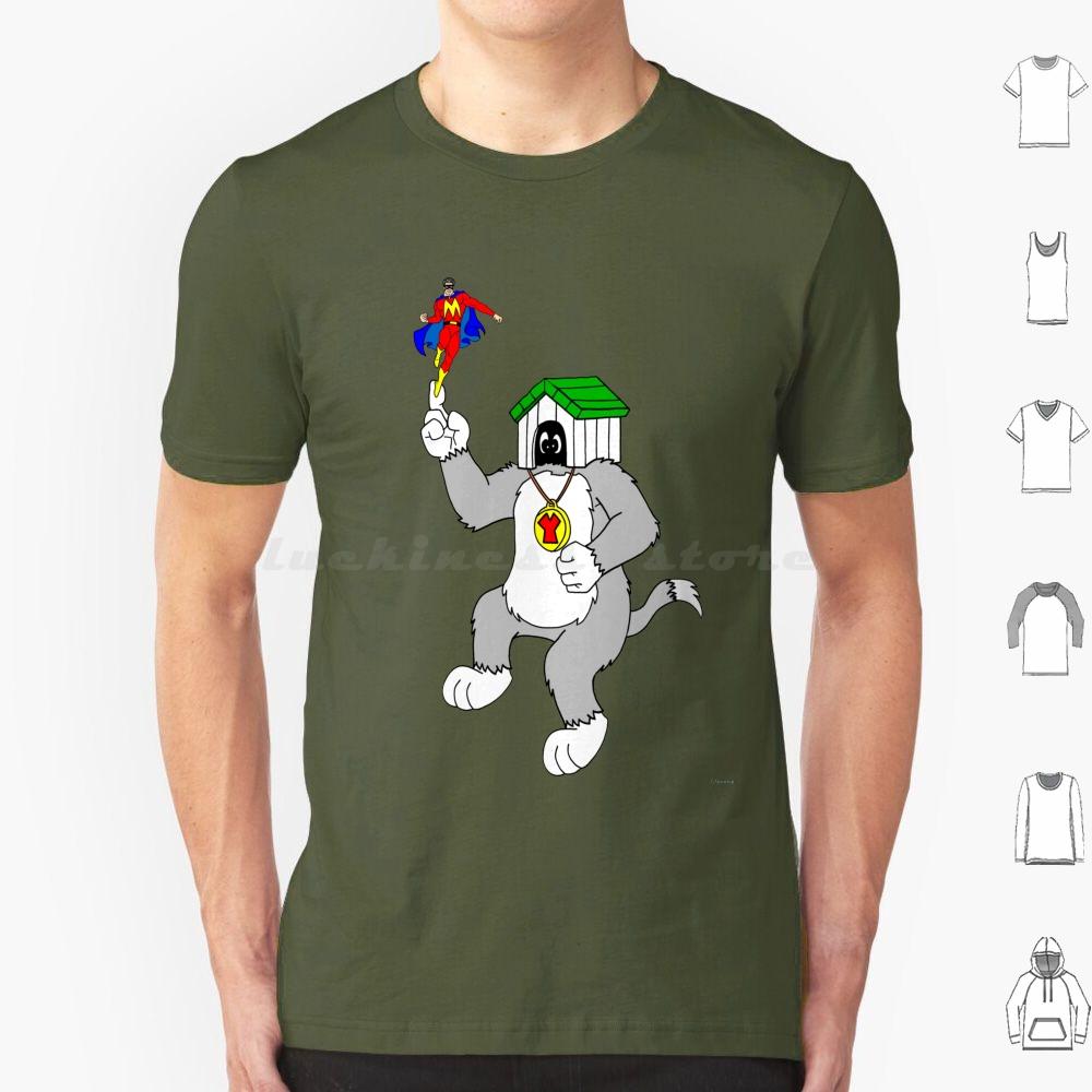 Футболка M Man And Yukk Ugly Dog 6XL Хлопок Крутая Футболка Сильный Человек И Юкк Мультяшный Комикс Смех Герой Комедии Собака Маленькое Телешоу Hb