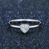 Tancise Classic 925 Sterling Silver  Zircon Ring Ladies Jewelry Wedding Promise Party Gift