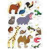 Animal Stickers 3 from 2.8 To 10 Cm 32 Pieces
