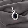 Кулон с лондонским голубым топазом, Ювелирные изделия из драгоценных камней из стерлингового серебра 925 пробы, Кулон ручной работы, Подарок для женщин