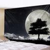 Пейзажная иллюстрация большой гобелен в стиле фэнтези искусство настенный богемный психоделический хиппи домашняя комната фон украшение стены