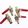 1Pc Hose Barb Inline Brass Water Oil Air Gas Fuel Line Shutoff Ball Valve Pipe Fittings