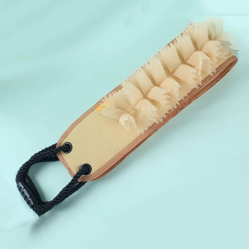 36,4-дюймовое отшелушивающее полотенце-мочалка для спины - Двусторонний банный ремень для душа, инструмент для глубокой очистки и пилинга кожи тела
