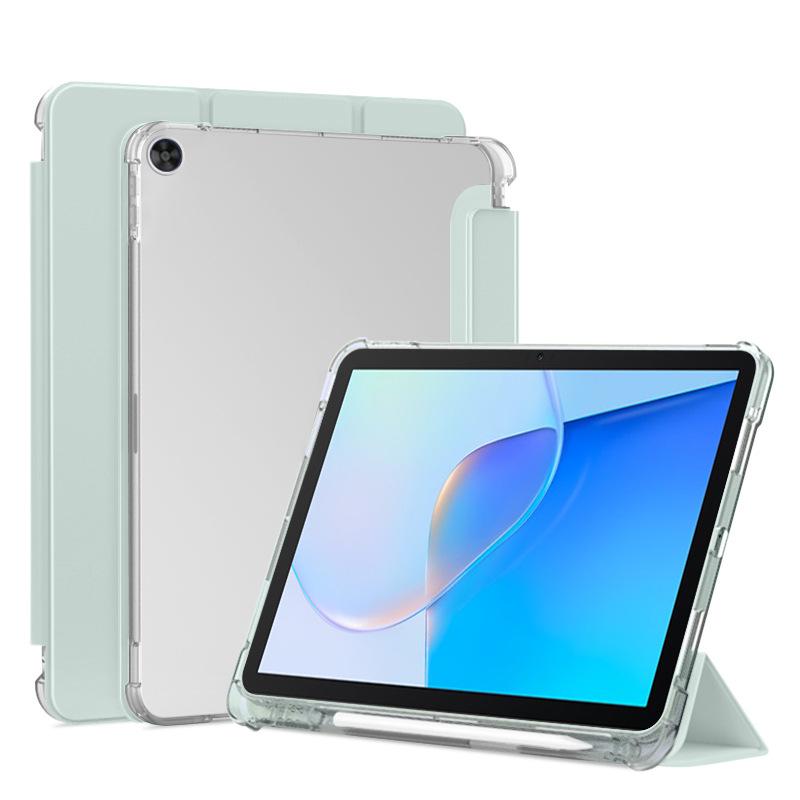 Силиконовый чехол для Apple iPad 10 (2022) - 10,95" Ударопрочный, Матовый прозрачный с держателем для стилуса