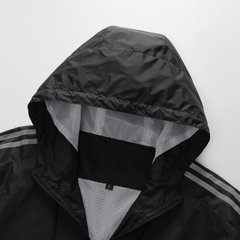 Весенне-осенняя корейская толстовка с капюшоном свободного кроя больших размеров для пар, мужская и женская спортивная повседневная тонкая ветровка